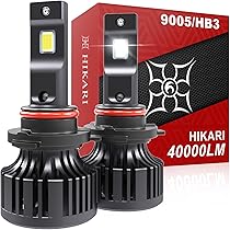 Hikari 2026 Future 80000LM H11/H8/H9 LED Headlight Bulbs, 65W